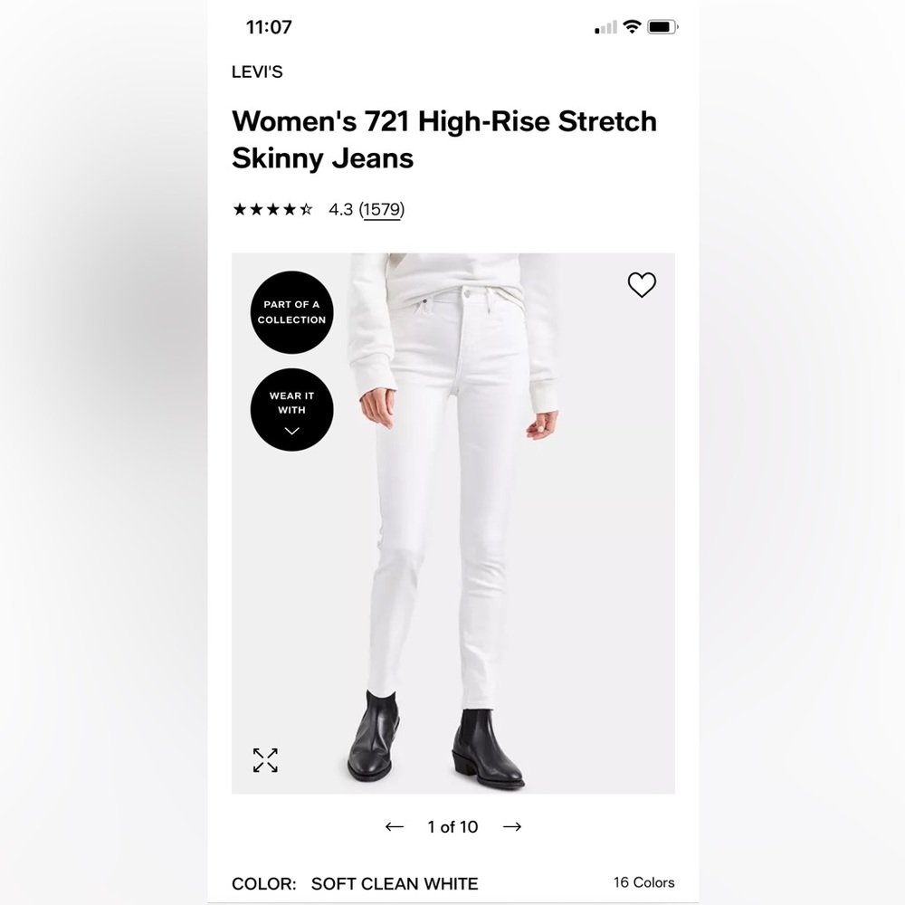 Womens 721 skinny Levi’s